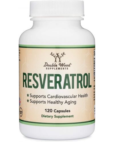 Resveratrol, 120 капсули, Double Wood - 1