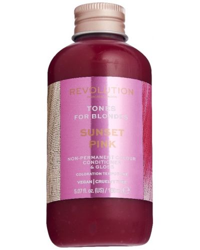 Revolution Haircare Тонер за руса коса Sunset Pink, 150 ml - 1