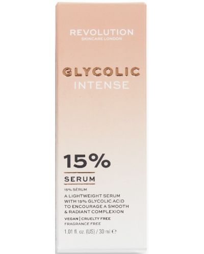 Revolution Skincare Ексфолиращ серум за лице Glycolic 15%, 30 ml - 3