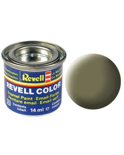 Емайл боя за сглобяеми модели Revell - Светло маслинено, мат (32145) - 1