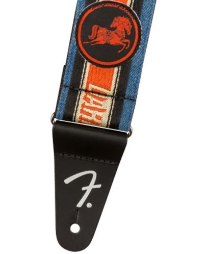 Ремък за китара Fender - George Harrison Dark Horse Logo Strap, син - 2