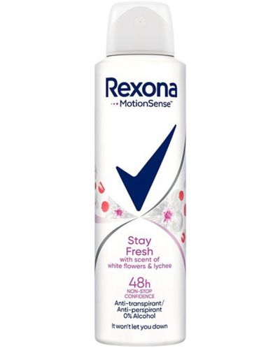 Rexona Спрей дезодорант White Flowers & Lychee, 150 ml - 1