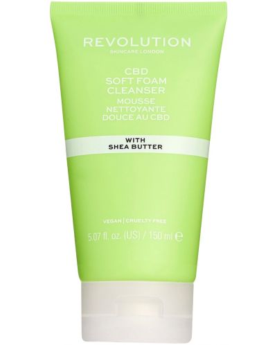 Revolution Skincare Почистваща пяна CBD Shea Butter, 150 ml - 1