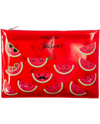 Revolution Skincare x Jake Jamie Комплект микрофибърни кърпи Watermelon, с несесер, 3 броя - 1