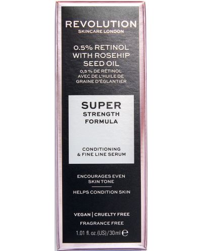 Revolution Skincare Серум за лице Retinol 0.5% + Rosehip, 30 ml - 3