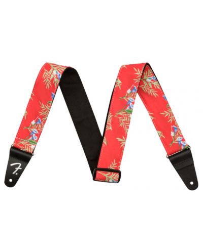 Ремък за китара Fender - Hawaiian Strap, Red Floral - 1