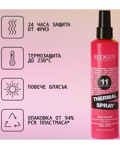 Redken Styling Спрей за коса с топлинна защита, 250 ml - 3
