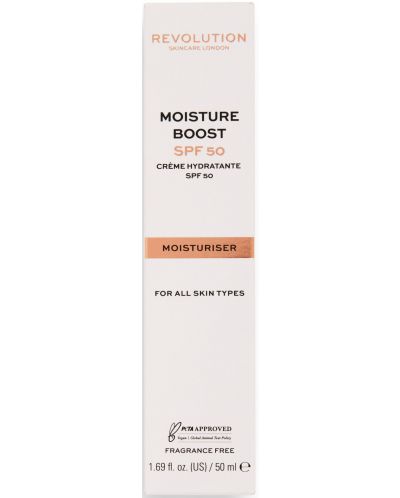 Revolution Skincare Хидратиращ крем за лице Moisture Boost, SPF50, 50 ml - 4