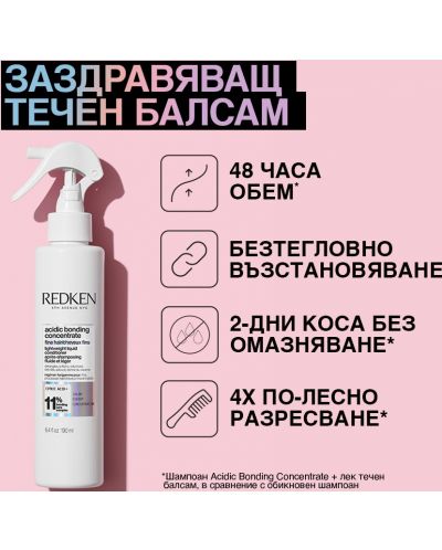 Redken Acidic Bonding Concentrate Спрей-балсам за коса, 190 ml - 2