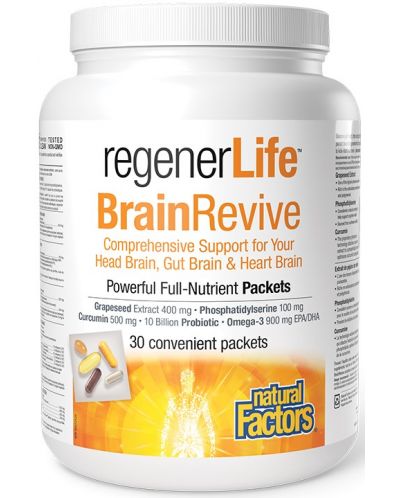 RegenerLife BrainRevive, 30 пакета, Natural Factors - 1