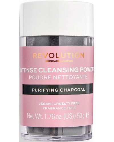 Revolution Skincare Почистваща пудра за лице Purifying Charcoal, 50 g - 1