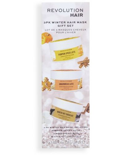 Revolution Haircare Подаръчен комплект Winter Hair Mask, 3 части - 2