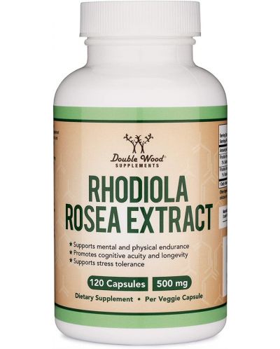 Rhodiola Rosea Extract, 120 капсули, Double Wood - 1