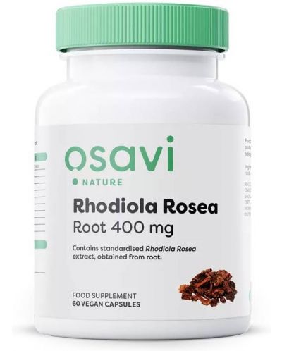 Rhodiola Rosea Root, 400 mg, 60 капсули, Osavi - 1