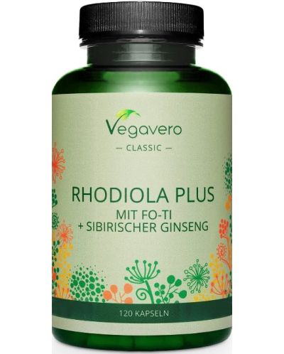 Rhodiola Plus, 120 капсули, Vegavero - 1