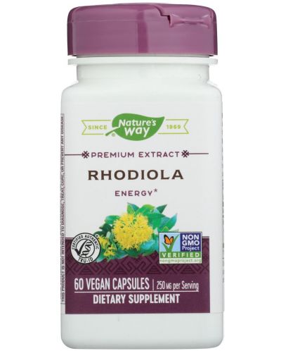 Rhodiola, 250 mg, 60 капсули, Nature's Way - 1