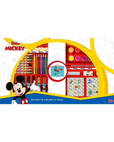 Рисувателен комплект Disney - Mickey, 52 елемента - 1