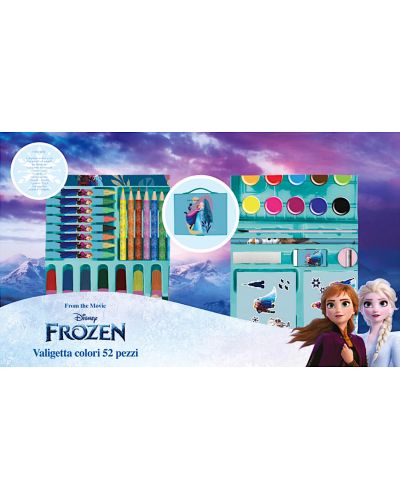 Рисувателен комплект Disney - Frozen, 52 елемента - 1