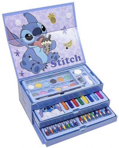 Рисувателен комплект Cerda Stitch - В куфарче на три нива - 1