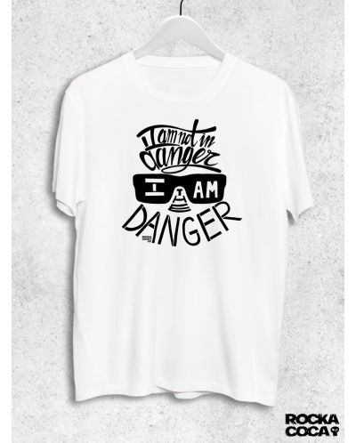 Тениска RockaCoca The Danger, бяла, размер L - 1