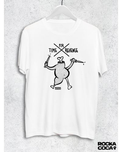 Тениска RockaCoca Revenge, бяла, размер XL - 1