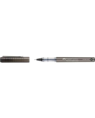 Ролер Faber-Castell Free Ink Needle - 0.5 mm, черен - 3