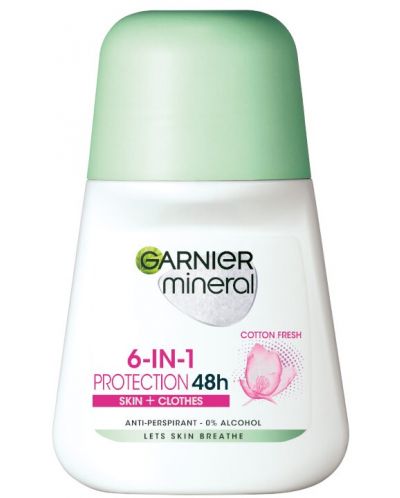Garnier Mineral Рол-он против изпотяване Protection 6, 50 ml - 1