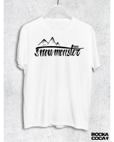 Тениска RockaCoca Snow Monster, бяла, размер M - 1