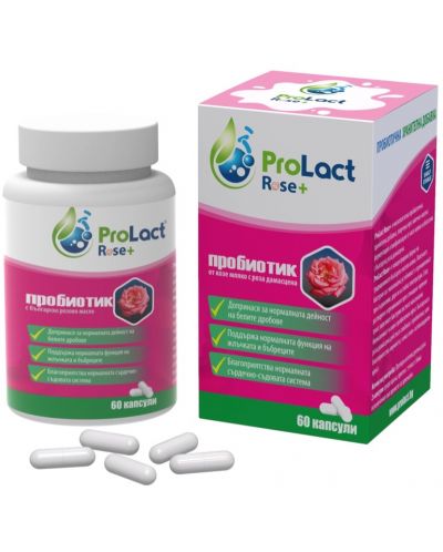 Rose Rose+ Пробиотик за алергии с розово масло, 60 капсули, ProLact | Ozone.bg