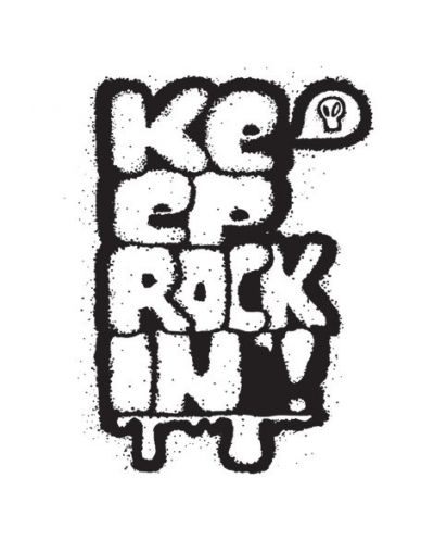 Тениска RockaCoca Rockin', бяла, размер M