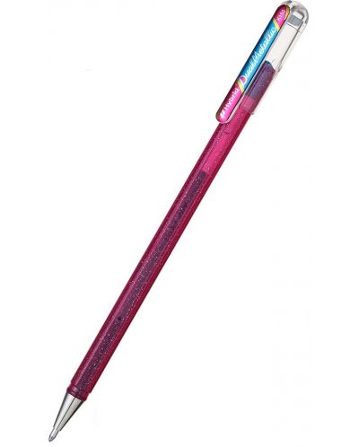 Ролер Pentel Hybrid Dual K 110 - 1.0 mm, розово-син - 1