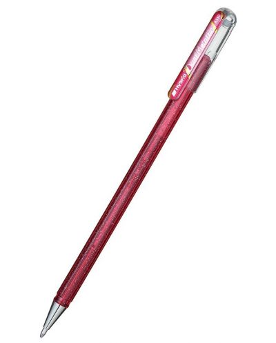 Ролер Pentel Hybrid Dual K 110 - 1.0 mm, розов - 1