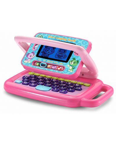 Образователна играчка Vtech - Лаптоп 2 в 1, розов - 3