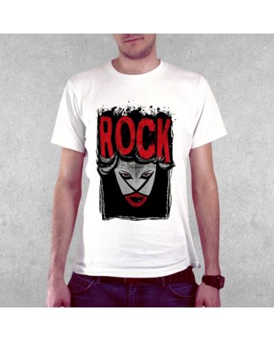 Тениска RockaCoca Rock, бяла, размер L - 2