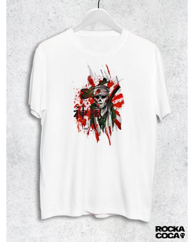 Тениска RockaCoca Kamikadze, бяла, размер L - 1