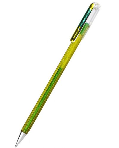 Ролер Pentel Hybrid Dual K 110 - 1.0 mm, зелен - 1