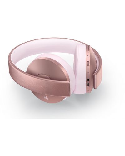 Гейминг слушалки  - Gold Wireless Headset, Rose Gold, 7.1, розови - 8