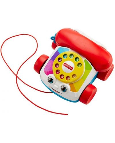 Играчка за дърпане Fisher Price - Телефон с шайба - 1