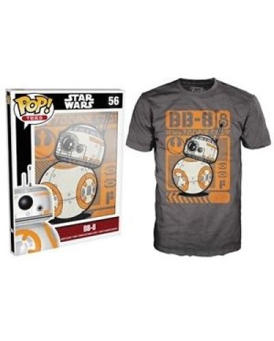 Тениска Funko Pop! Star Wars - BB-8 Type, сива - 2