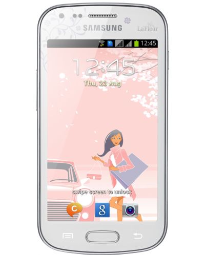 Samsung GALAXY S Duos - White La Fleur - 1