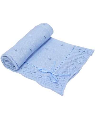 Одеяло с панделка EKO - Синьо, 80 х 70 cm - 1