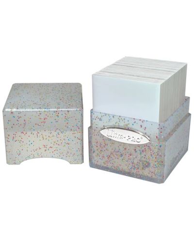 Кутия за карти Ultra Pro Satin Cube - Glitter Crystal (100+ бр.) - 2