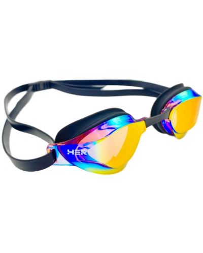Състезателни очила за плуване HERO - Viper, черни/оранжеви - 1