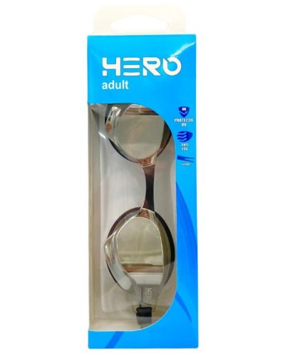 Състезателни очила за плуване HERO - Viper, черни/сиви - 3