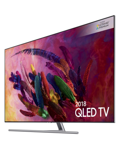 Смарт телевизор Samsung QE65Q7FNA - 65", QLED, 4K, сребрист - 1