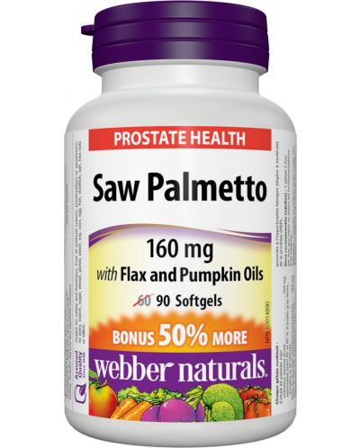 Saw Palmetto, 90 капсули, Webber Naturals - 1