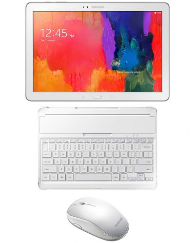 Samsung GALAXY Tab Pro 12.2" - бял с Bluetooth клавиатура и мишка - 1