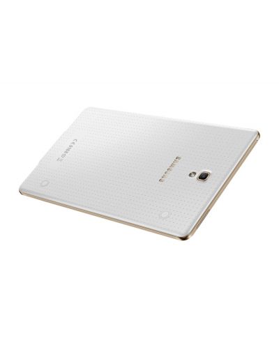 Samsung GALAXY Tab S 8.4" 4G/LTE - бял + калъф Simple Cover Titanium Bronze - 24