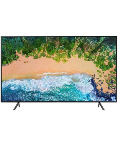 Смарт телевизор Samsung 75NU7102 - 75", LED, 4K UHD, черен - 1