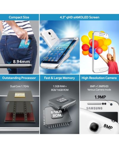 Samsung GALAXY S4 Mini - бял - 14